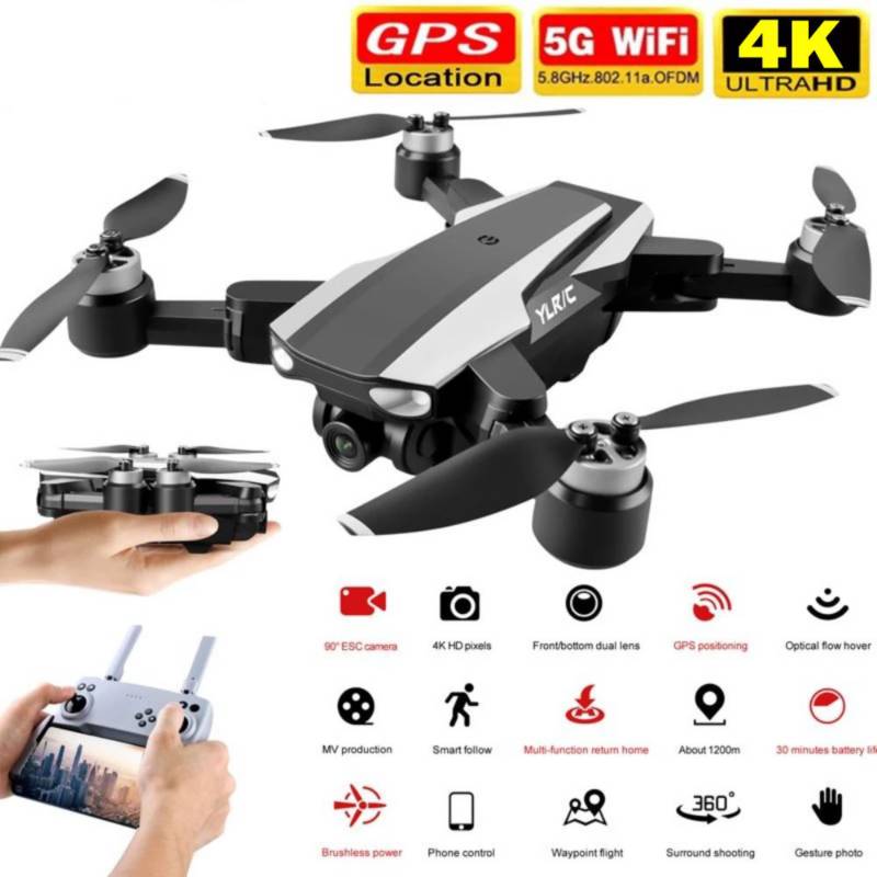 DRON PLEGABLE CON CÁMARA 4K WIFI Y GPS