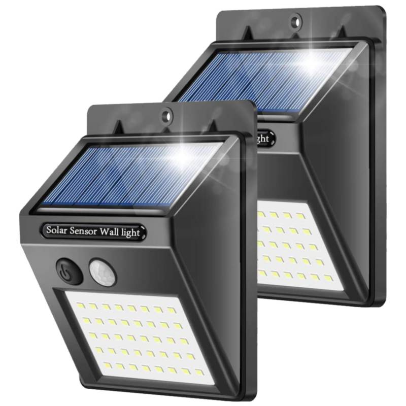 Luces Solares Para Exterior 30 LED Sensor De Movimiento 2Und GENERICO