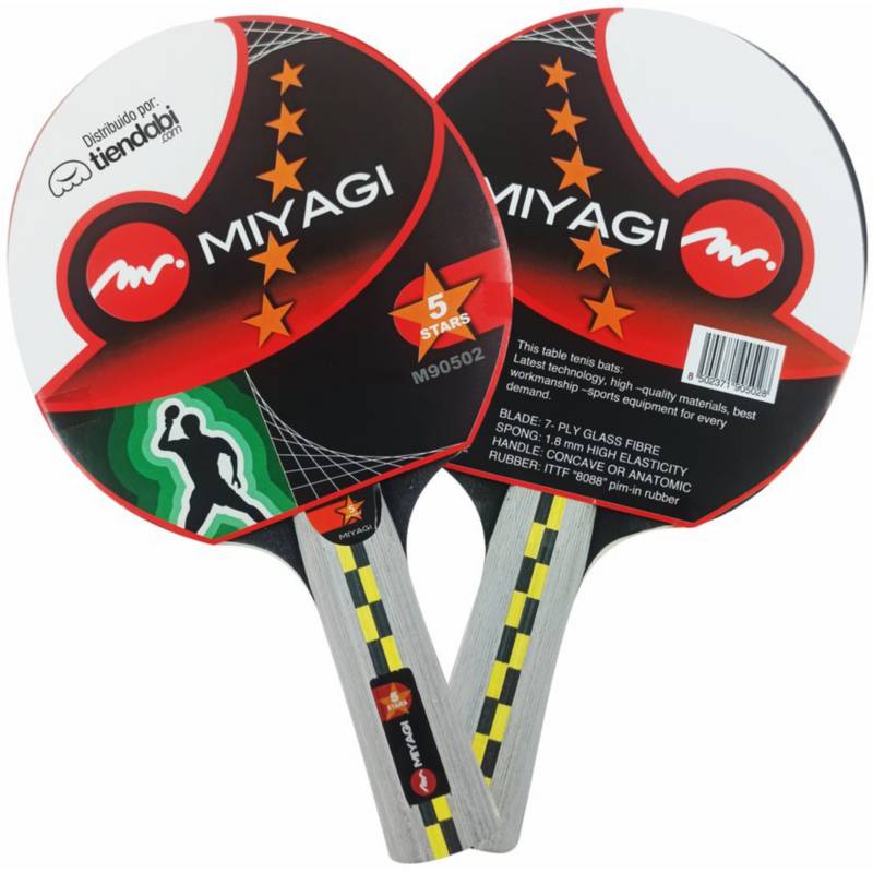 Raqueta de ping pong x2 und miyagi 5 estrellas MIYAGI