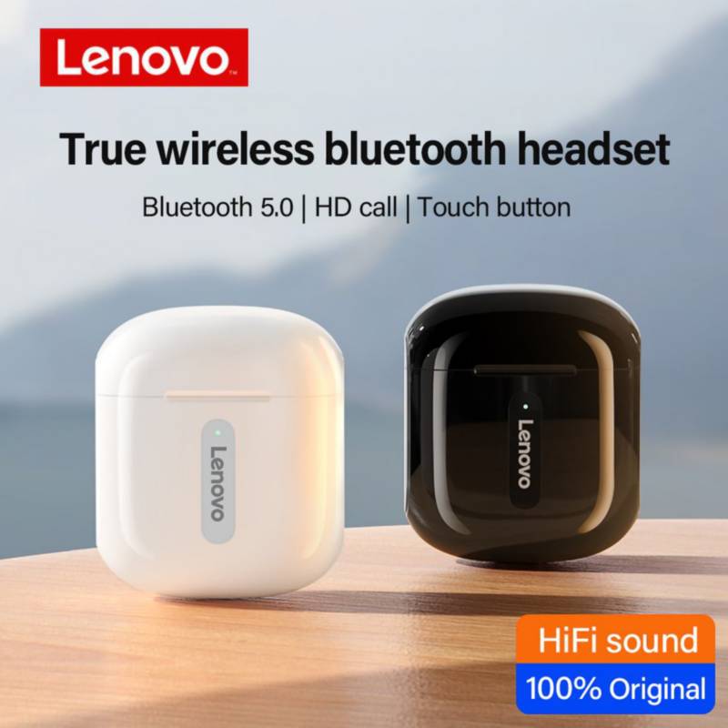 Auriculares Inalambricos Bluetooth Lenovo Xt95 Tactil Blanco