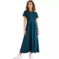 RUTTA - Vestido Largo Para Mujer Azul Petroleo Oscuro Rutta