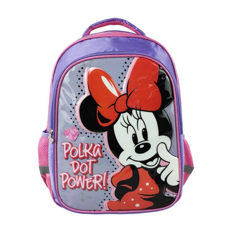 Mochila Tipo Back Pack Kinder Niña Minnie Ruz