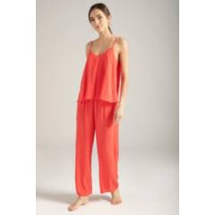 OPTIONS INTIMATE - Pijama Pantalon Largo  Options Intimate Color Coral Ref. 1585031