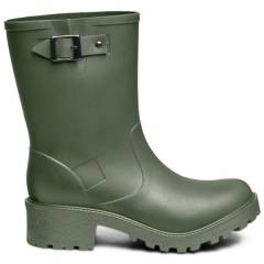 IDECAL - Bota de lluvia impermeable mujer DECAL michelle verde