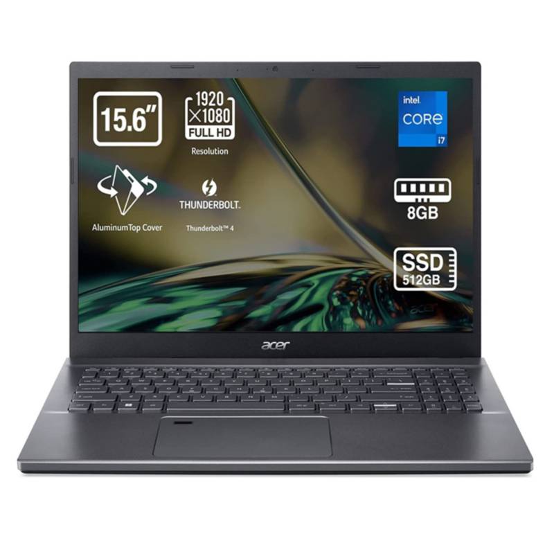 Portátil Acer Aspire A515 15.6 pulgadas Intel Core i7 12 gen 512GB ACER | falabella.com