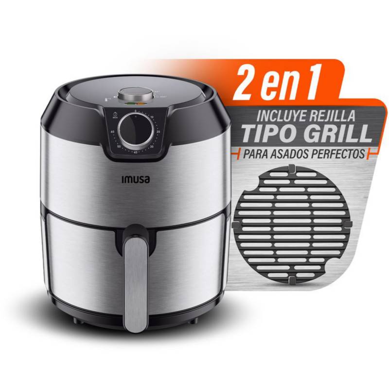 Freidora de Aire IMUSA Airfryer Esencial 3,2 Litros negra