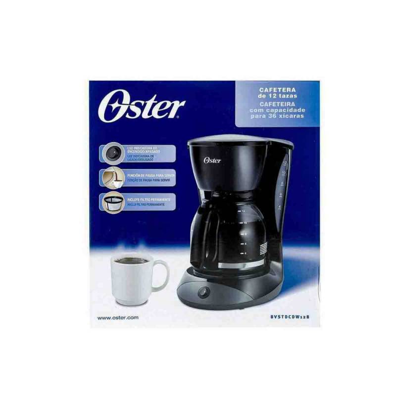 OSTER Cafetera negra oster de 12 tazas 