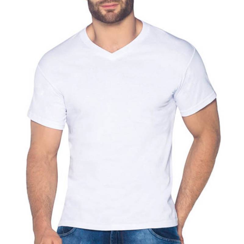 Infectar Docenas Misericordioso Camiseta cuello v blanco para hombre CROYDON | falabella.com