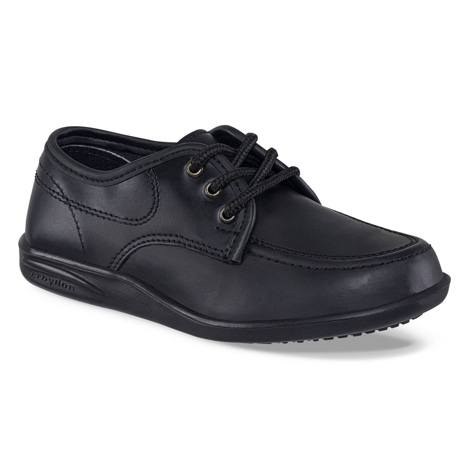 Zapatos Colegiales Bachiller Negro Para Niños Croydon