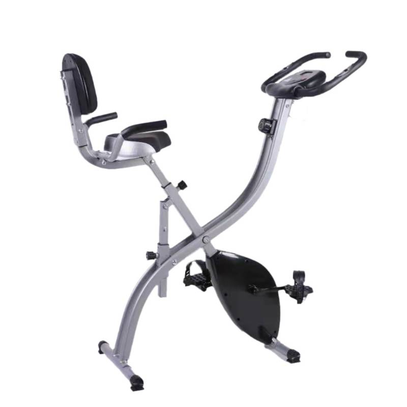 PayLessHere Bicicleta estática plegable con 8 niveles de resistencia  magnética, bicicletas de ejercicio reclinadas para interiores para  entrenamiento