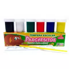 PARCHESITOS - Temperas X 6 Parchesitos