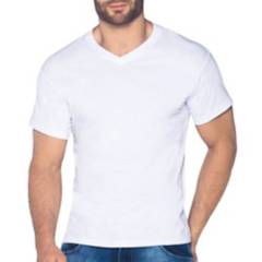 CROYDON - Camiseta cuello v blanco para hombre