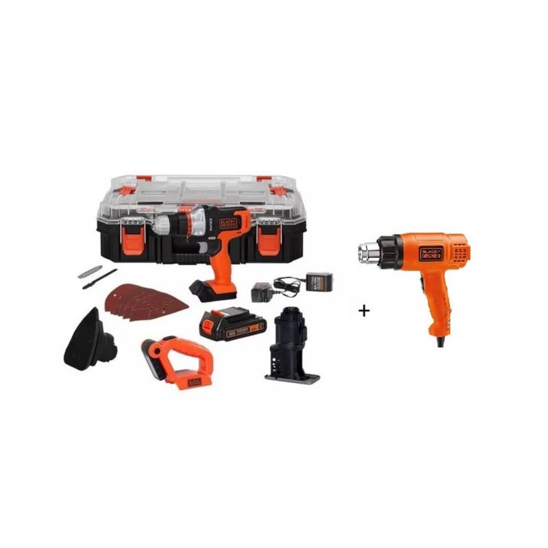 TALADRO 3/8 PERCUTOR BLACK+DECKER BCD704C1-B3 20V 2 VELOCIDADES