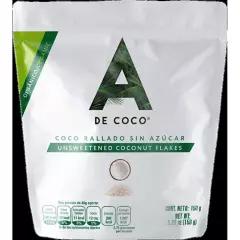 A DE COCO_MC - Coco orgánico rallado sin azúcar 150 gr