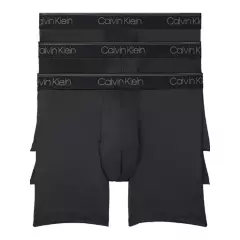 CALVIN KLEIN - Boxer Negro Microfibra Brief 3 Piezas Calvin Klein