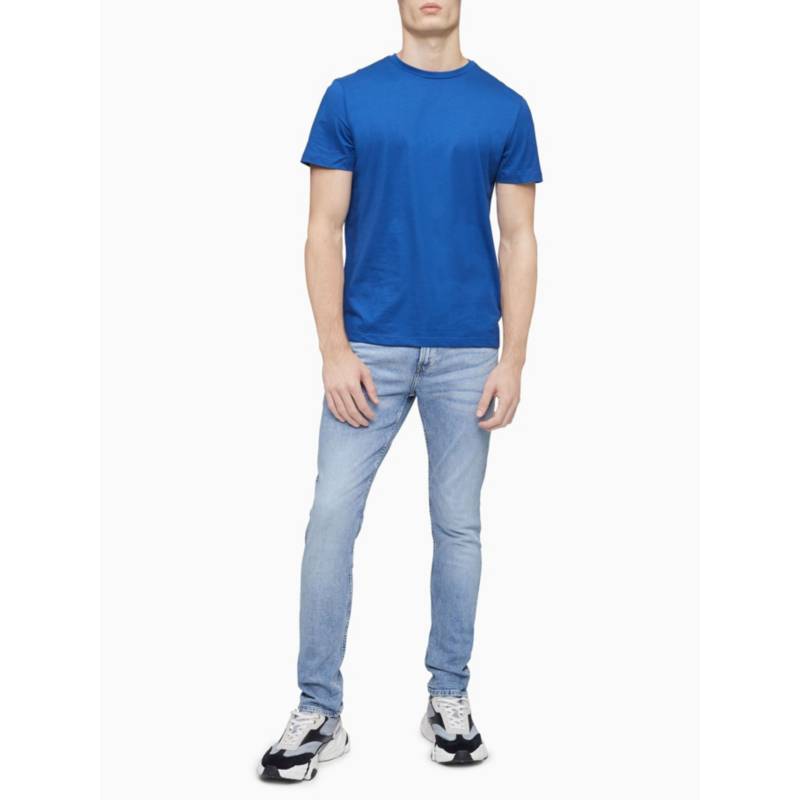 Camiseta Manga Corta Solid Edi Saco Hombre Azul Oscuro Calvin Klein CALVIN  KLEIN 