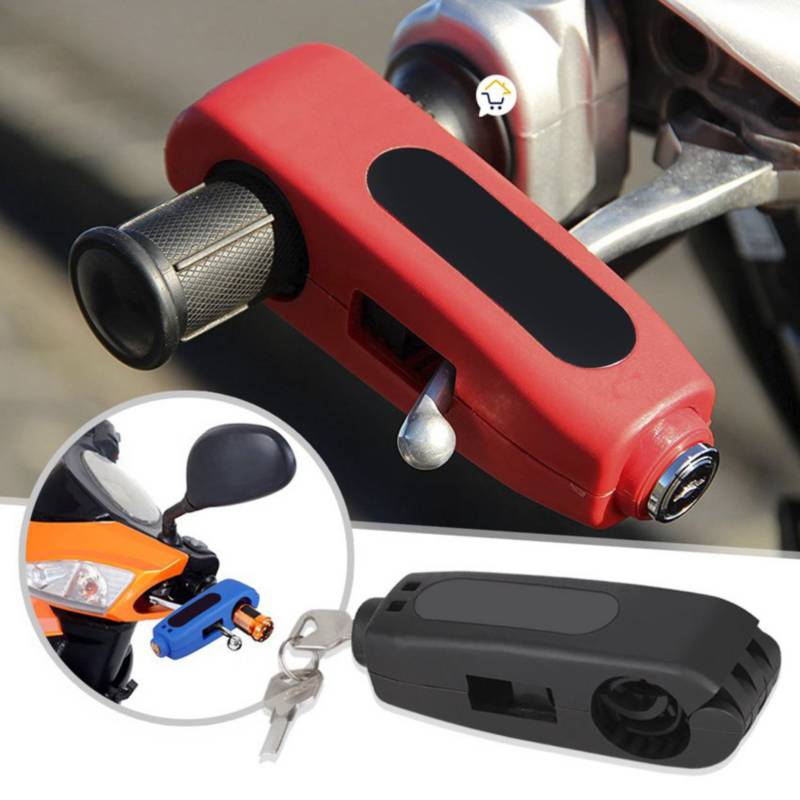  Candado para Moto y scooter Grip Lock, Rojo : Automotriz