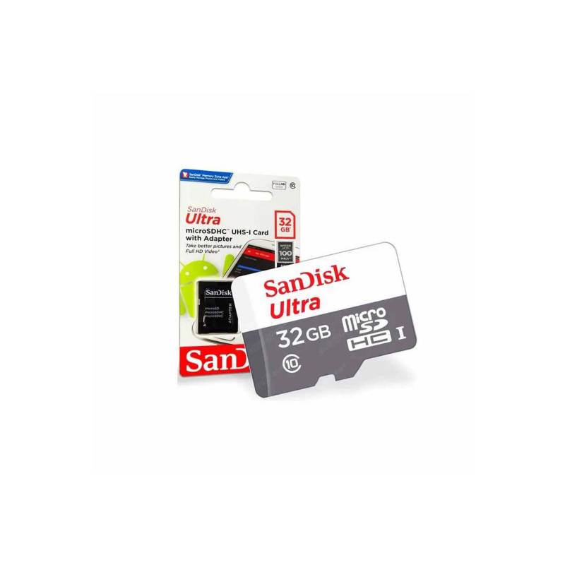 GENERICO - Tarjeta de memoria SanDisk SDSQUNS-032G-GN3MA Ultra con adaptador SD