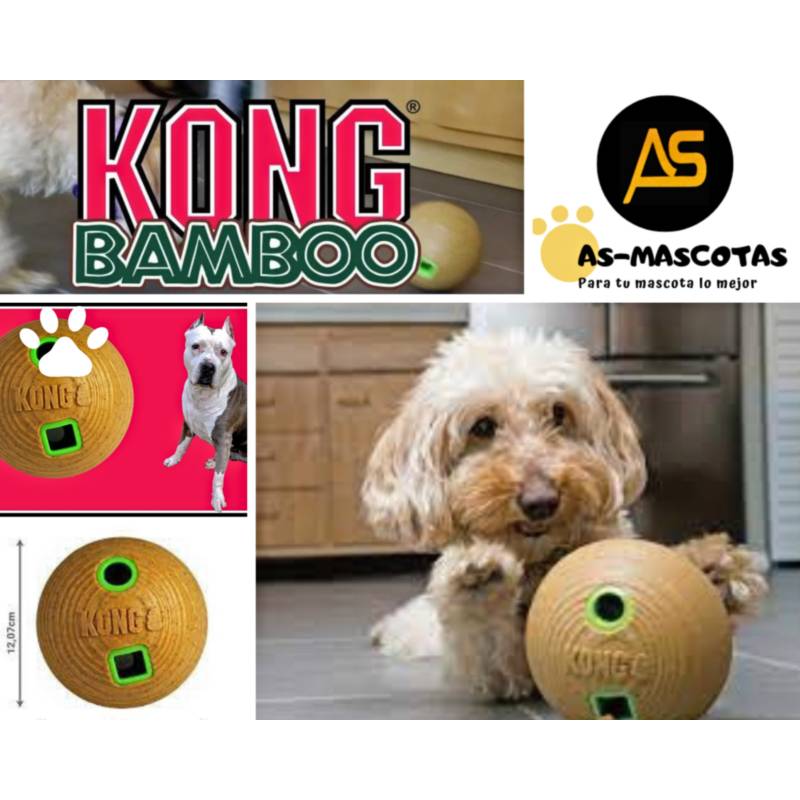 Juguete Interactivo Para Perro Kong Bamaboo Feeder Dumbbell -  puppiscolombia Mobile