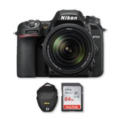 Nikon - Cámara nikon d7500 lente 18-140mm + memoria +bolso