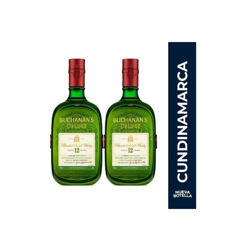BUCHANANS - 2 Botellas Whisky Buchanans Deluxe 750 Ml