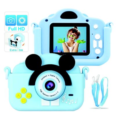 Ourlife Cámara infantil para niños de 3 a 12 años, 1080P HD Video Digital  Cámara para niños con reproductor de música MP3, regalos de cumpleaños de