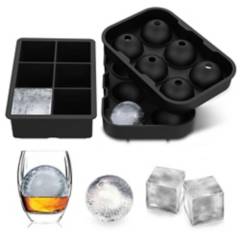 Molde silicona cubos y esferas para hielo