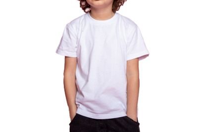 Camiseta Básica Blanca Infantil.