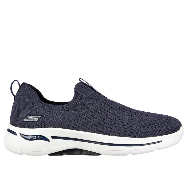 Tenis Skechers GO Walk Arch Fit - Iconic Color Azul - Blanco para Mujer ...