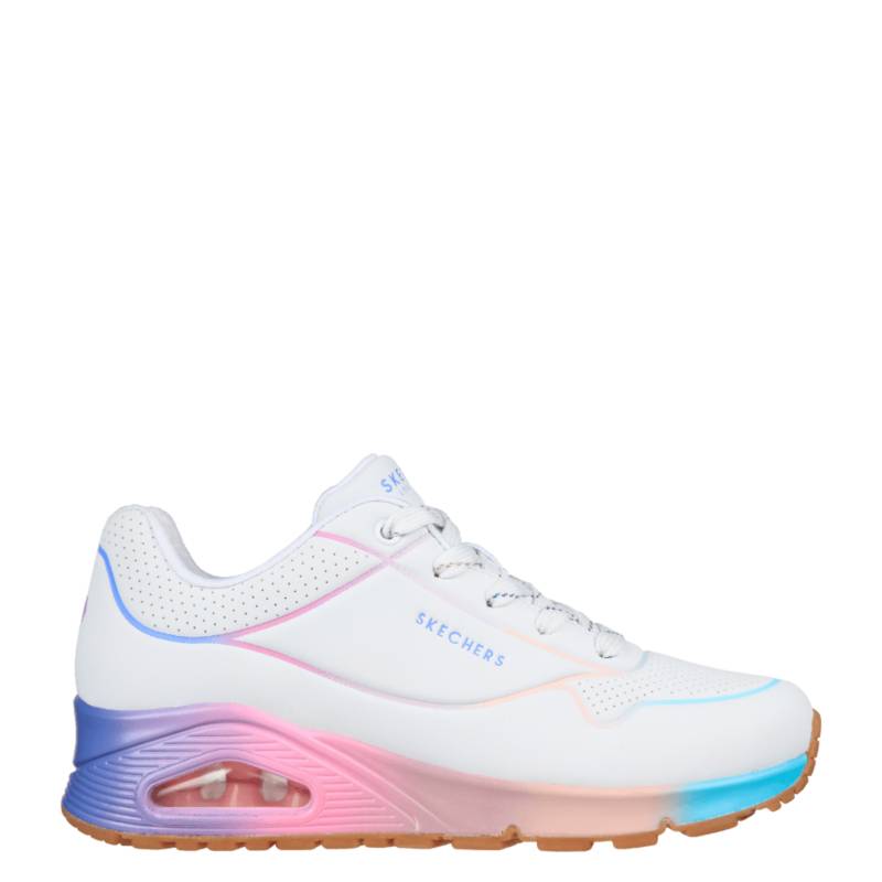 Tenis Skechers Uno - Pop of Sunshine Color Blanco - Rosa - Azul para Mujer | falabella.com