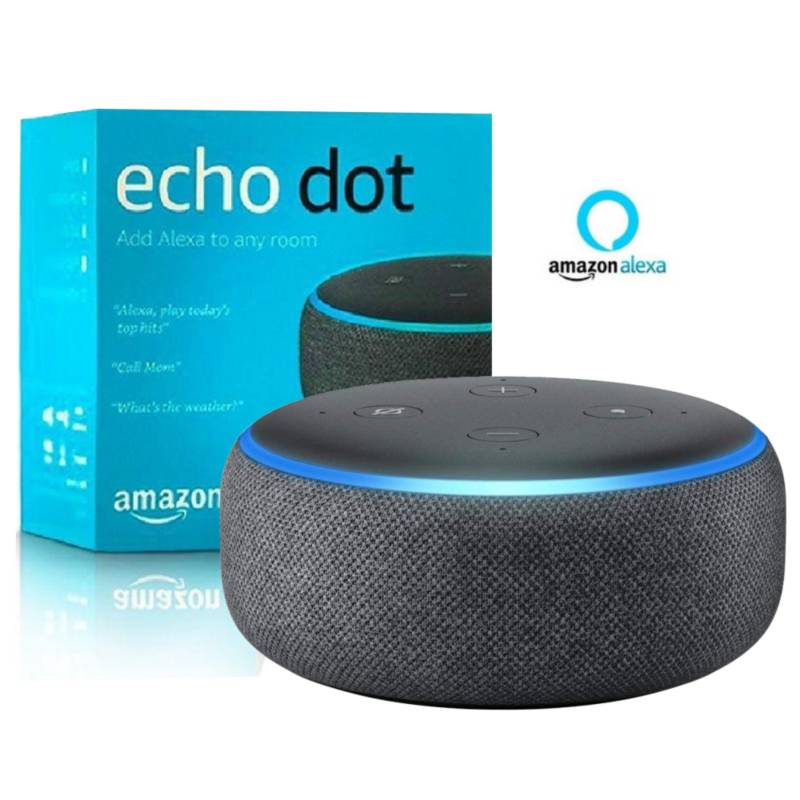 Echo Dot 3rd Gen con asistente virtual Alexa color carbón 110V/240V