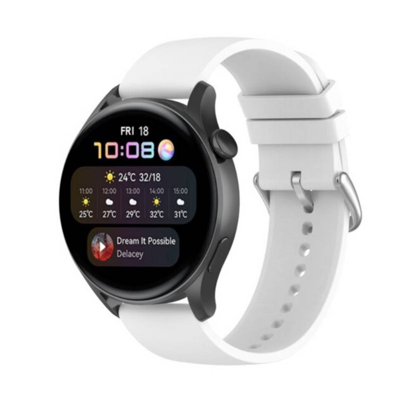 Correa Pulso de Goma 22mm para reloj Smartwatch Huawei Watch 3 Color Gris