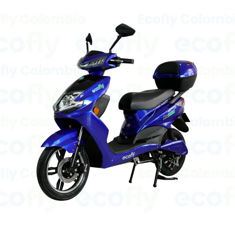 Moto Electrica ECOFLY Azul Rx 350w 48V Litio. GENERICO