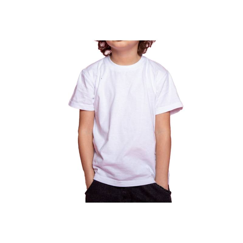 Camiseta Básica Blanca Infantil. GENERICO