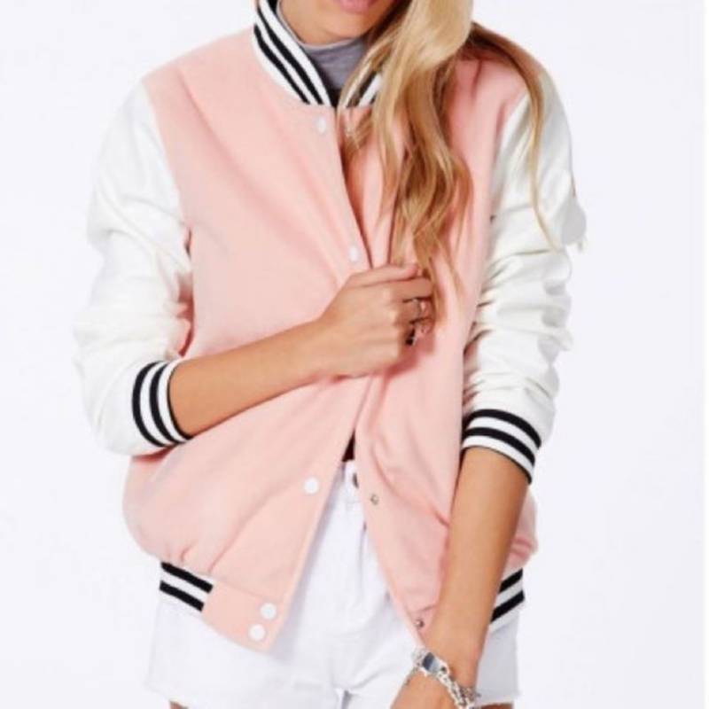 Chaqueta beisbolera tiendas barranquilla cartagena pink rose rosada con  capucha – Pink Rose tk