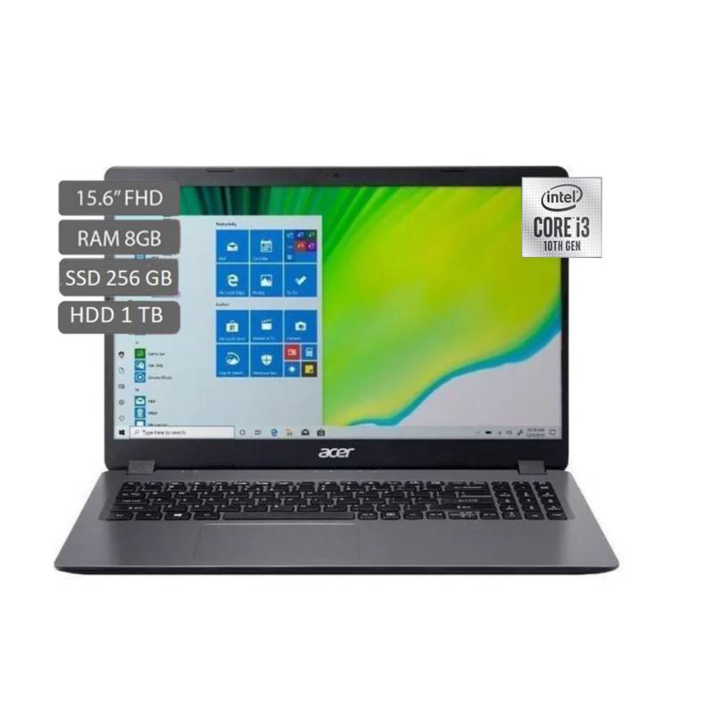 PC Portable - ACER Aspire 3 - A315-56 - 15,6 FHD - Intel Core i3-1005G1 -  RAM 4 Go - Stockage 256 Go SSD - Windows 10 - AZERTY - Cdiscount  Informatique