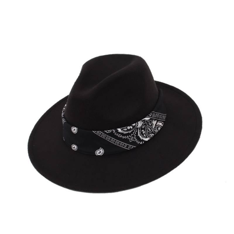 Sombrero Negro Moda Paño – Catálogo de Productos