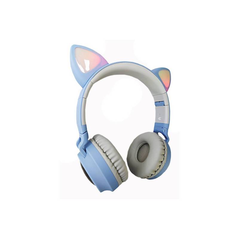 Diadema audífonos orejas de gato luces led mic GENERICO