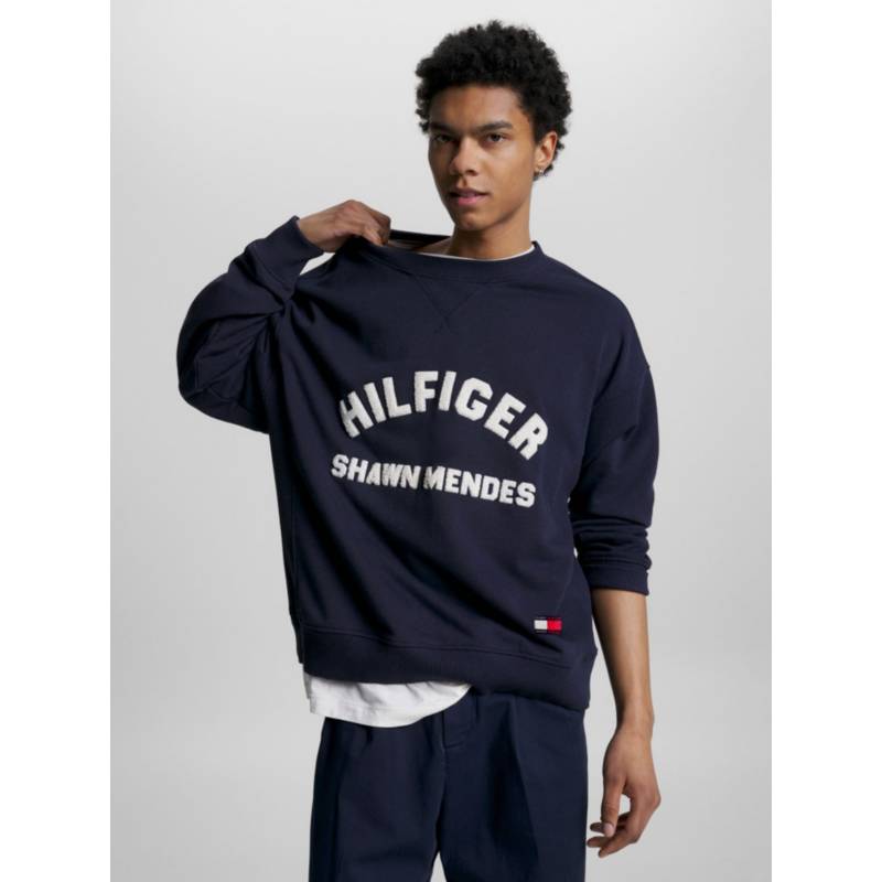 Sudadera Tommy Hilfiger Logo Hoody Gris Hombre