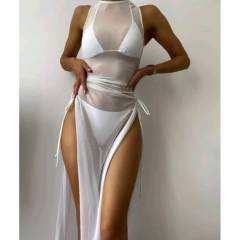 KAM STYLE - Vestido de baño larouse 3 piezas kam style - blanco