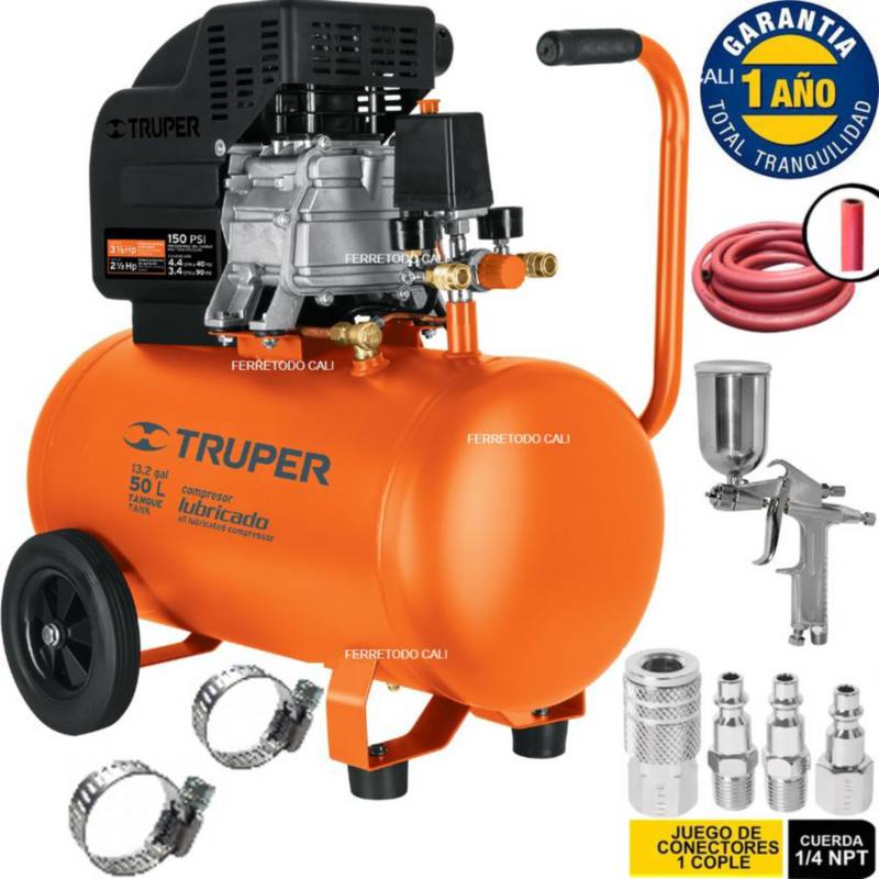 Compresor Aire 50 Lts Truper