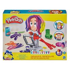 PLAY DOH - Peliqueria Play Doh, incluye ( maquina +  12 accesorios  +  8 tarros plastilina) apartir 6 años