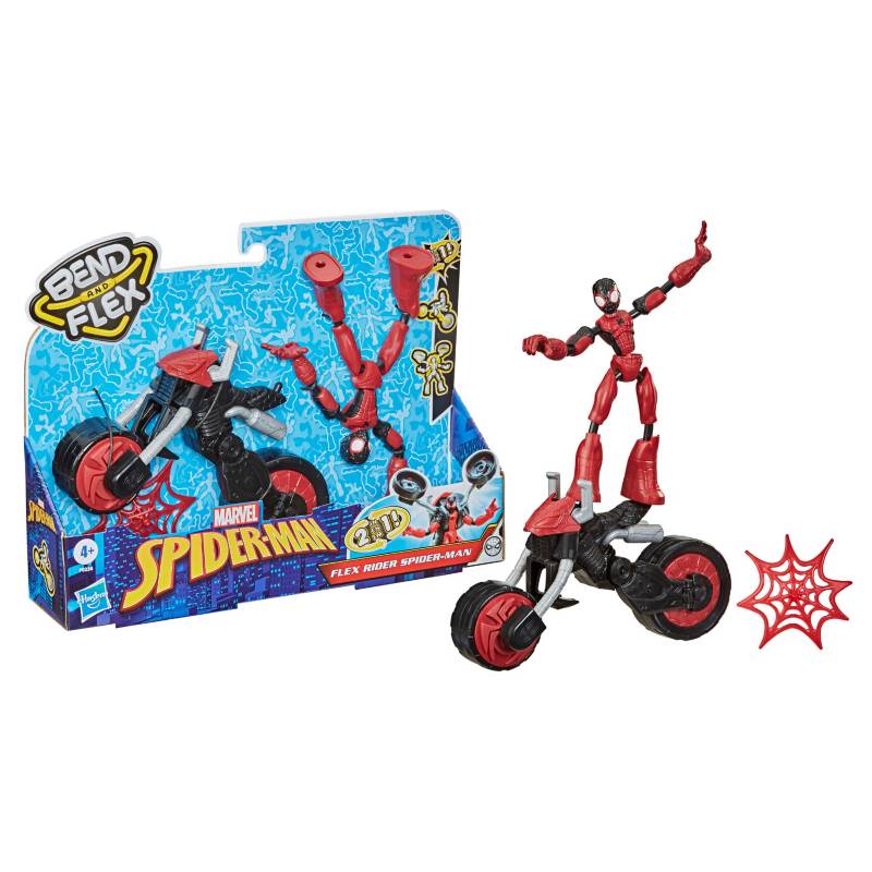 SPIDERMAN - Figura de Acción Spider-Man Bend And Flex - Flex Rider Spiderman
