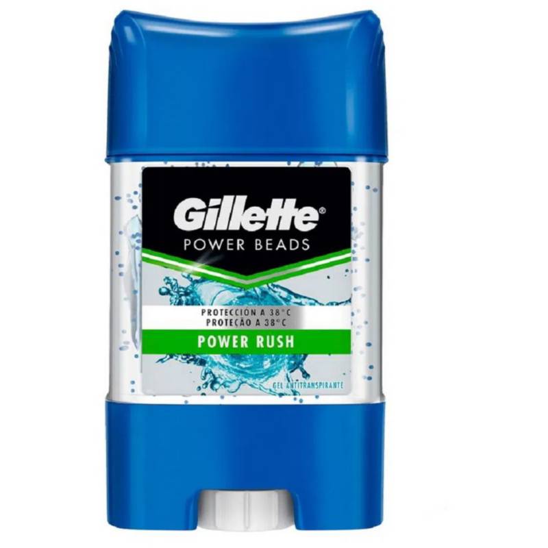 Desodorante gillette gel hombre 3x power rush 82 gr
