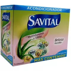 SAVITAL - Acondicionador Savital Multivitaminas 20 Sobres X 25 Ml