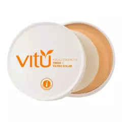 VITU - Polvo Facial Compacto Vitu Trigo y Filtro Solar x 14 Gr