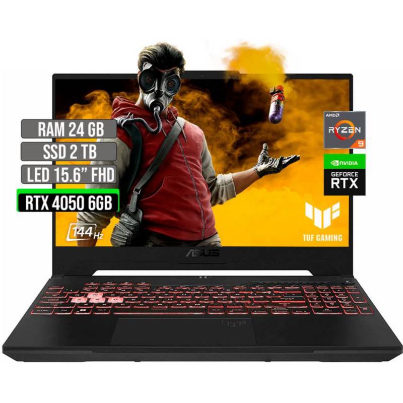 Portátil Gamer ROG Strix G15, GeForce Rtx 3050, AMD Ryzen 7, 16GB RAM, 512GB SSD Almacenamiento, Windows 11, 15.6 pulgadas, G513RC 15 Asus, Computador Portátil + Game Pass ASUS