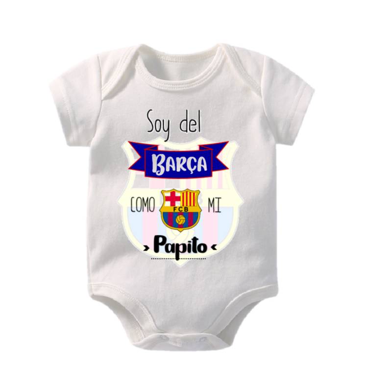 Body Para Bebes Personalizados Mameluco Bebe Real Madrid