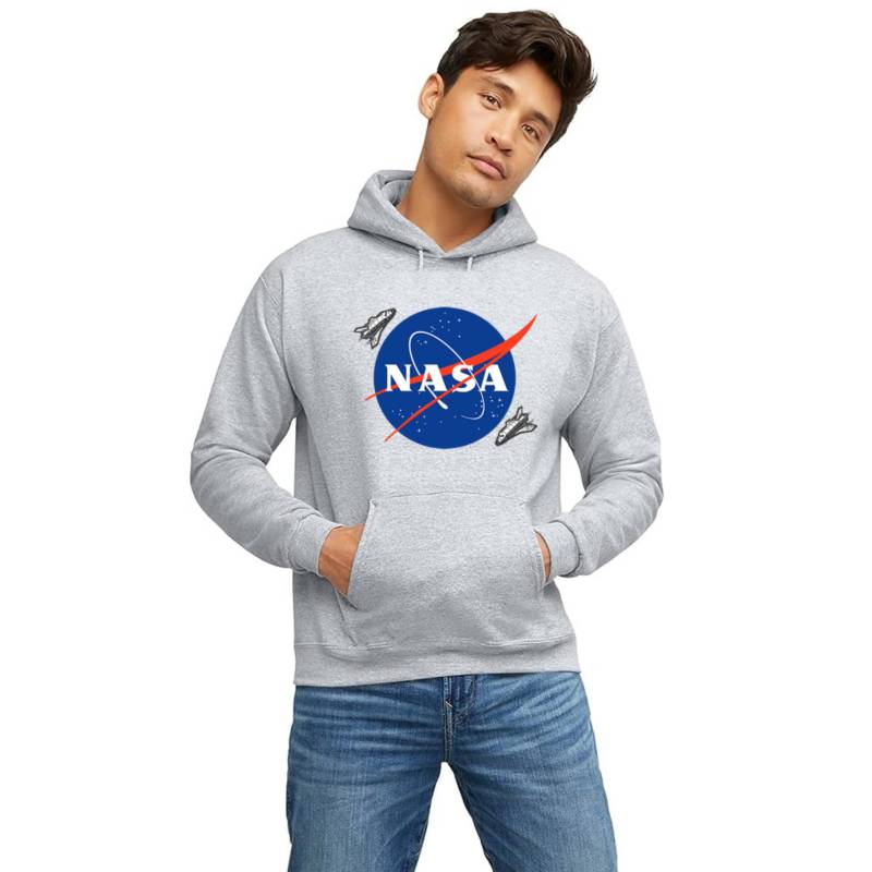 Buzo gris Hombre Nasa Logo hoodie Adn. ADN CAMISETAS falabella