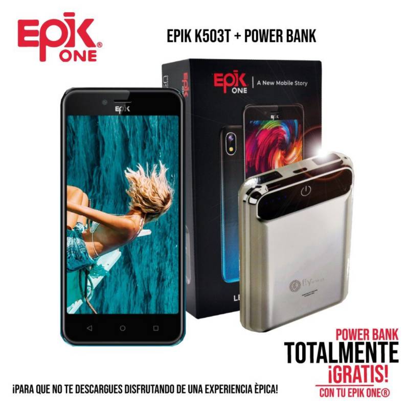 EPIK - Celular Epik k503t + power bank